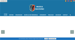 Desktop Screenshot of muzeulbucovinei.ro