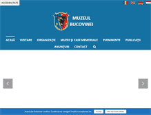 Tablet Screenshot of muzeulbucovinei.ro